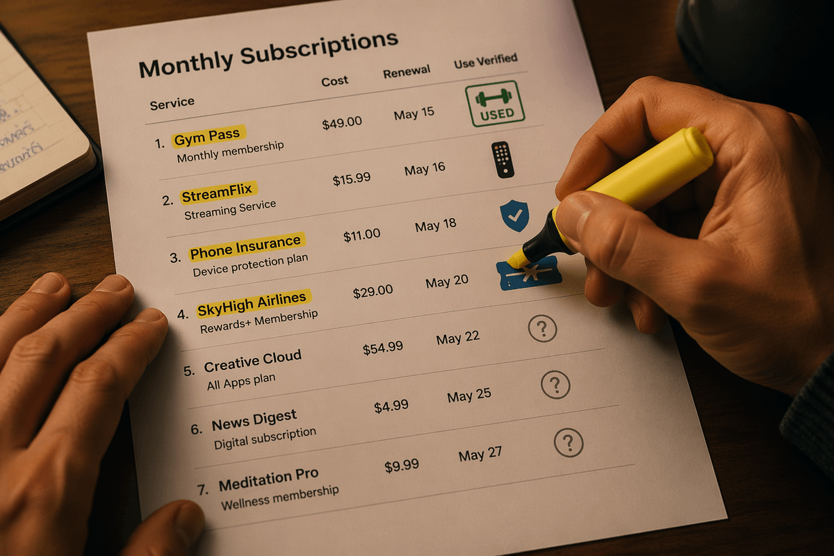A quick audit that reveals what you truly use