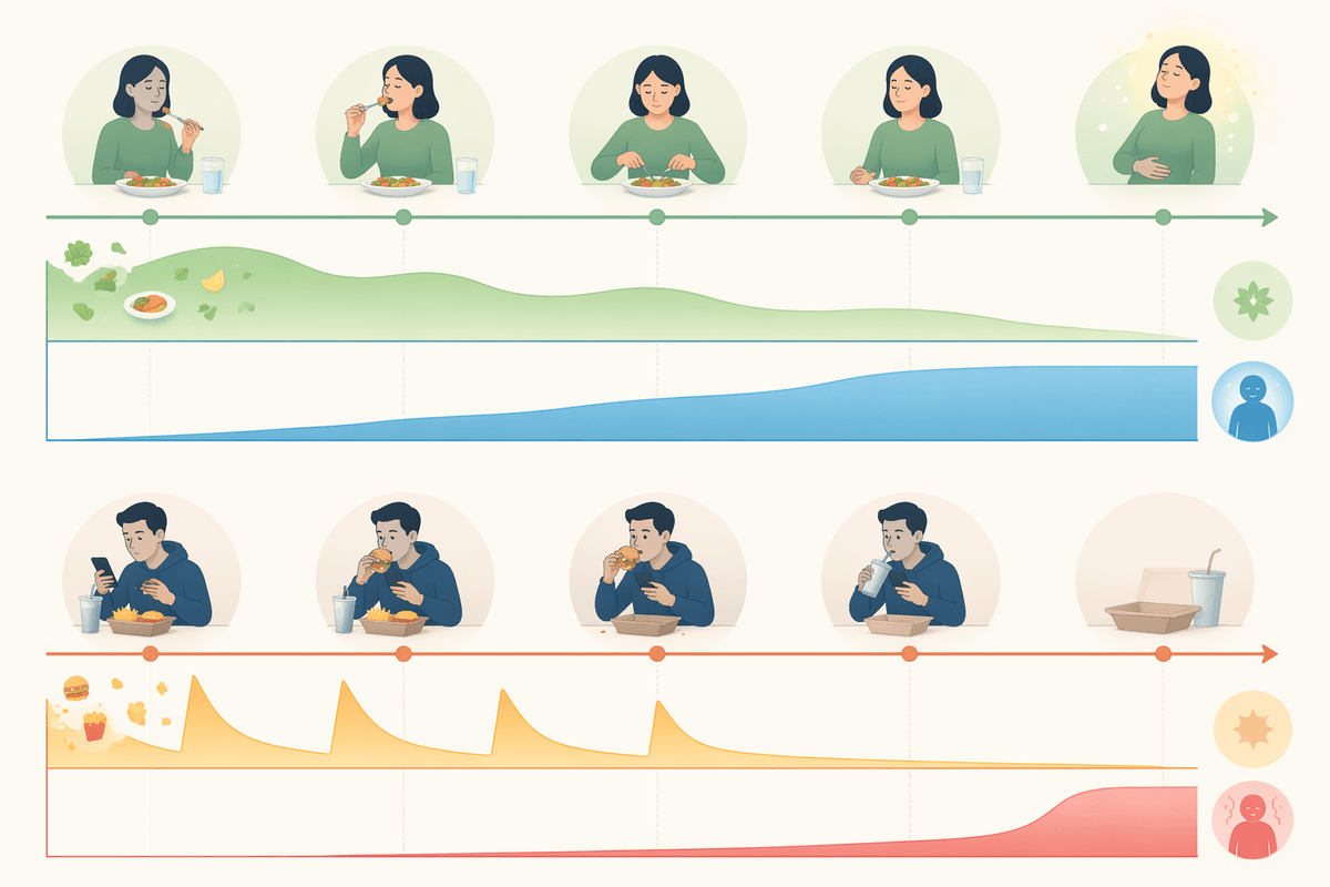 How distractions quietly rewrite portion and pace